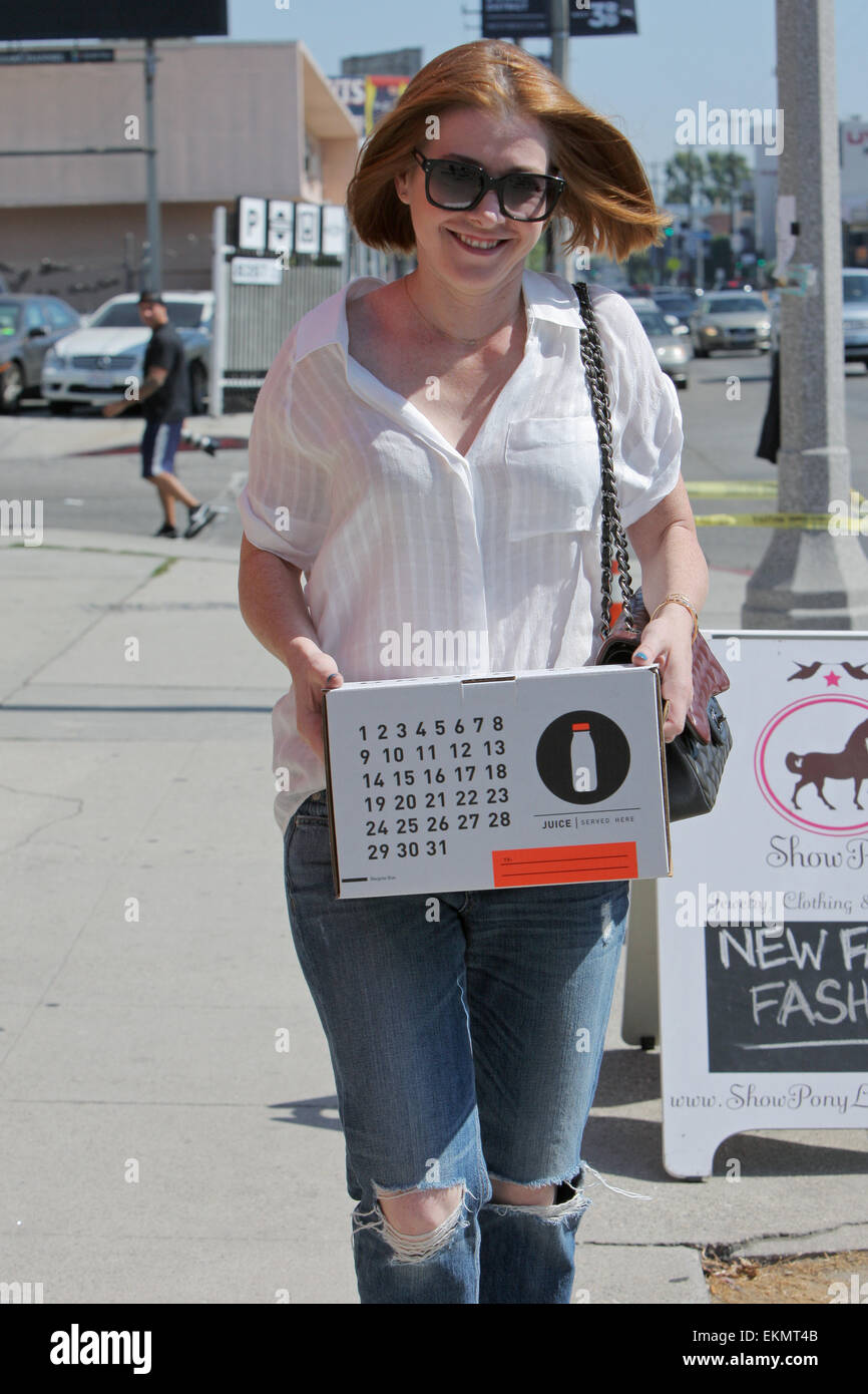 Alyson Hannigan was spotted shopping in West Hollywood, LA. Featuring