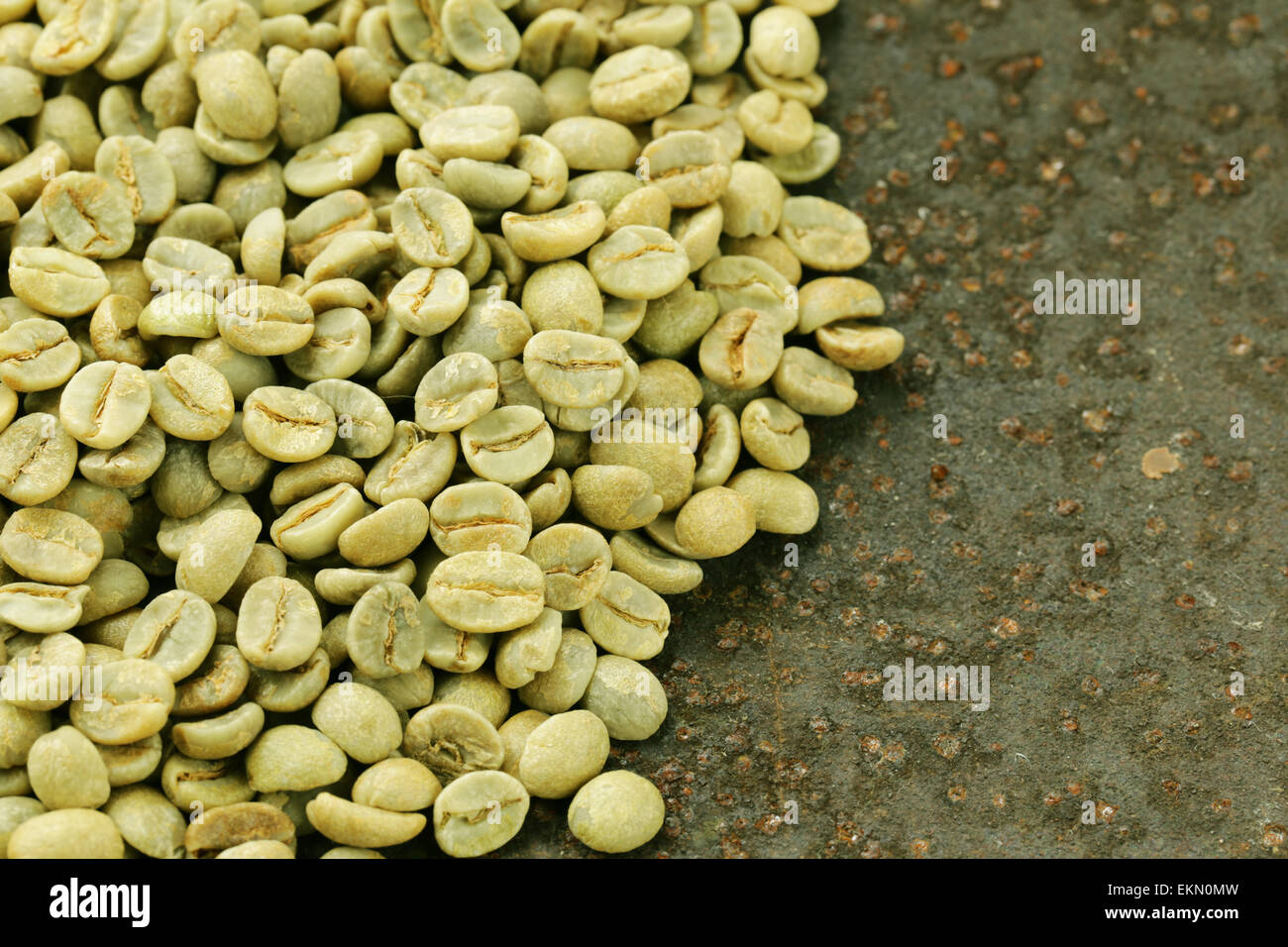 organic green coffee beans closeup, healthy food Stock Photo Alamy