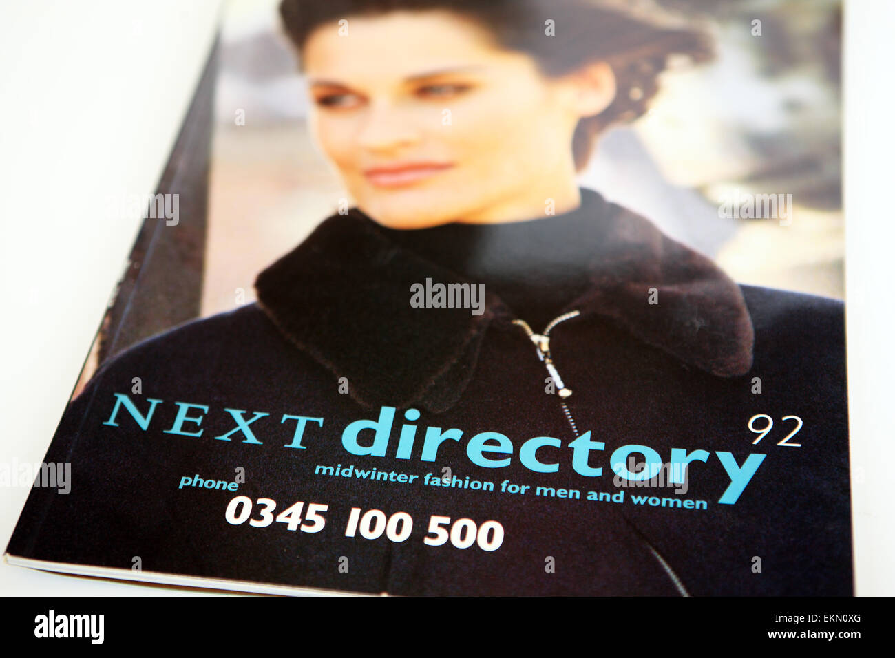 Next directory fashion booklet 1992 for home shopping Stock Photo
