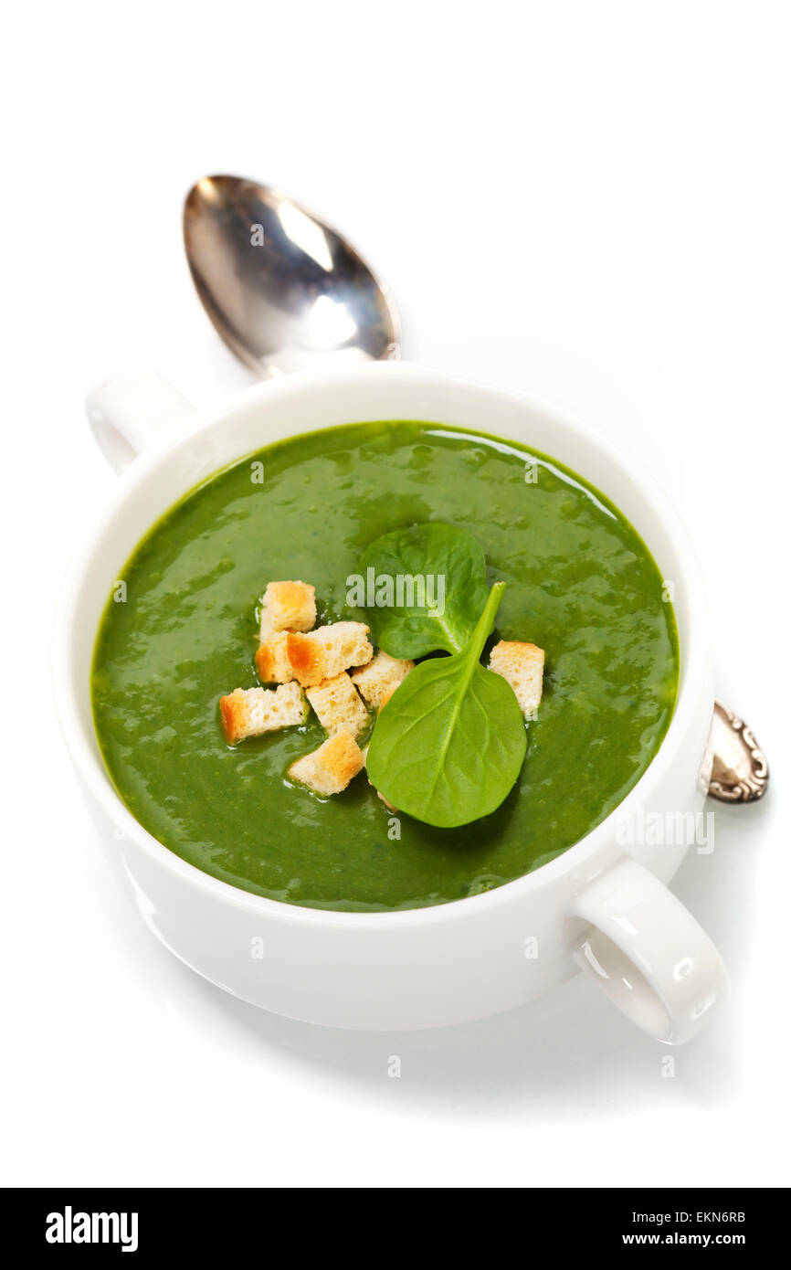 Traditional Spinach soup Stock Photo - Alamy