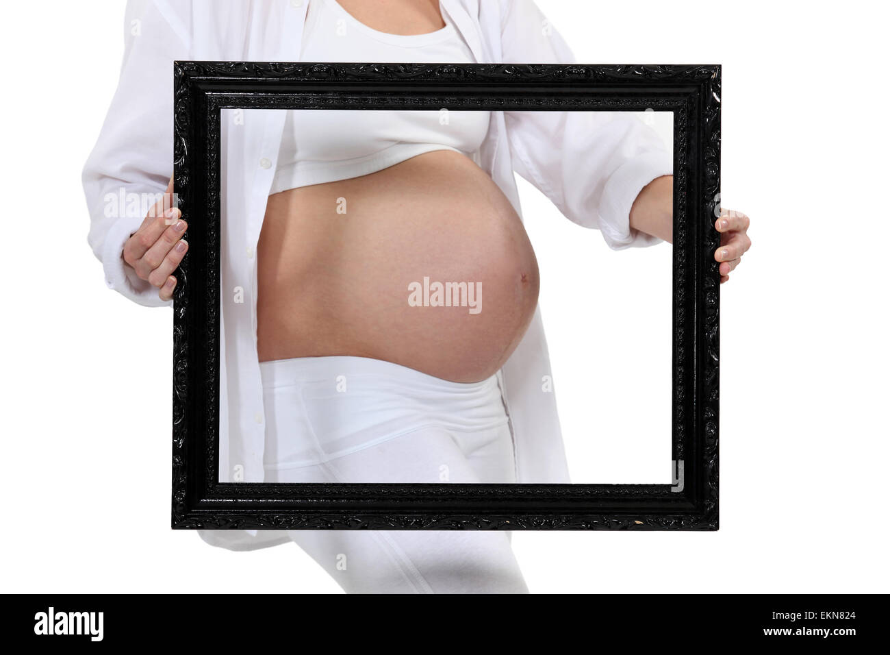 Around eight months pregnant hi-res stock photography and images - Alamy