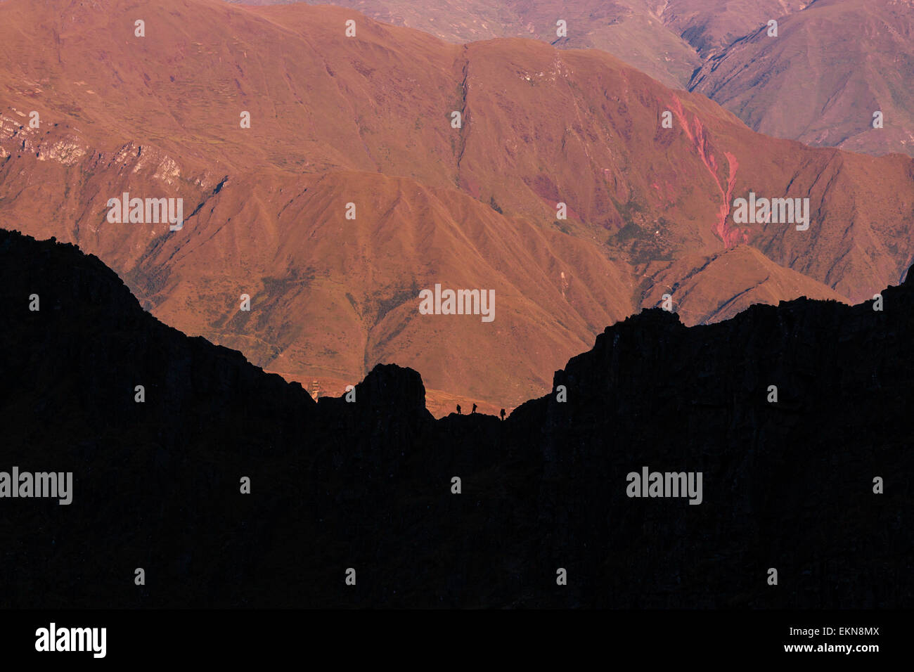 Group hiking in mountains hi-res stock photography and images - Alamy