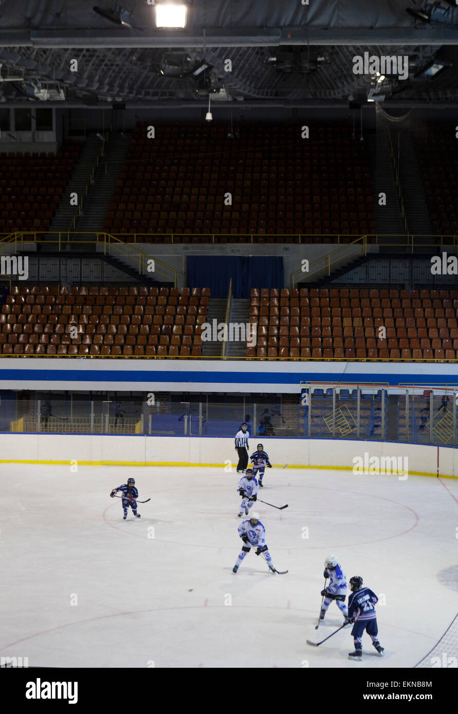 Ice Hockey Match, Gdansk, Hala Olivia, Stock Photo
