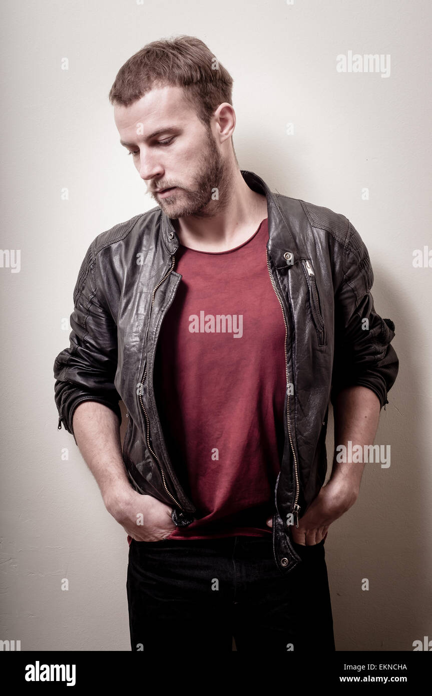 Stylish hipster male model hi-res stock photography and images - Alamy
