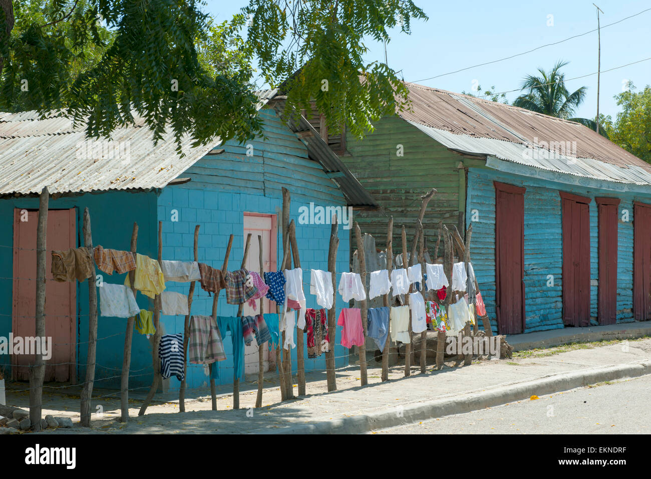 Dominikanische Republik, Südwesten, Azua, Pueblo Viejo, Stock Photo