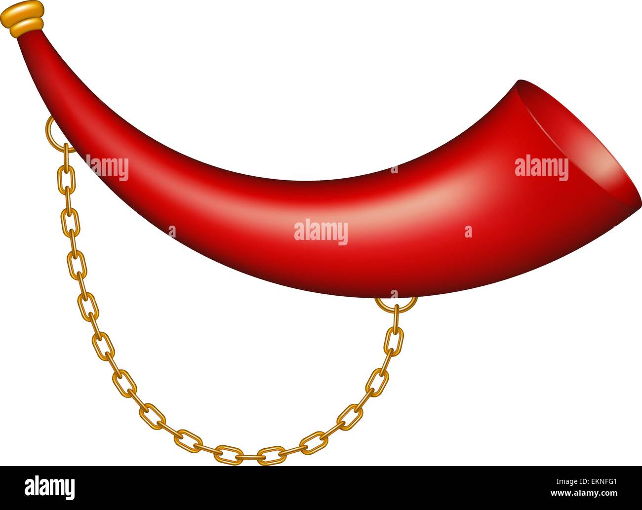 Golden horn chain Stock Vector Images Alamy