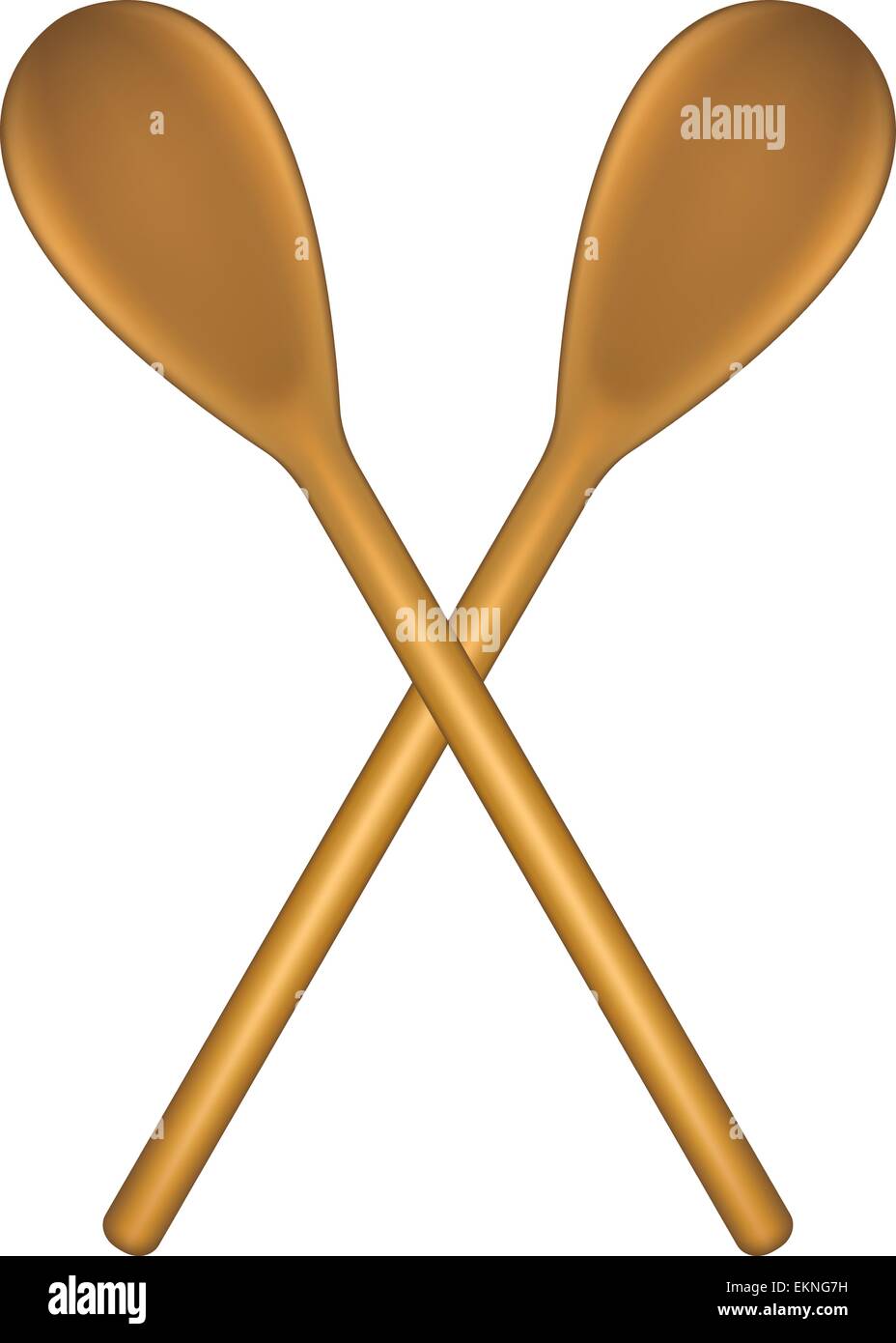 Two crossed wooden spoons Stock Vector Image & Art Alamy