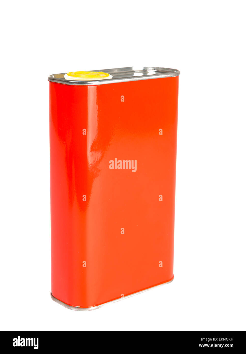 Red Oil can isolated on white Stock Photo Alamy