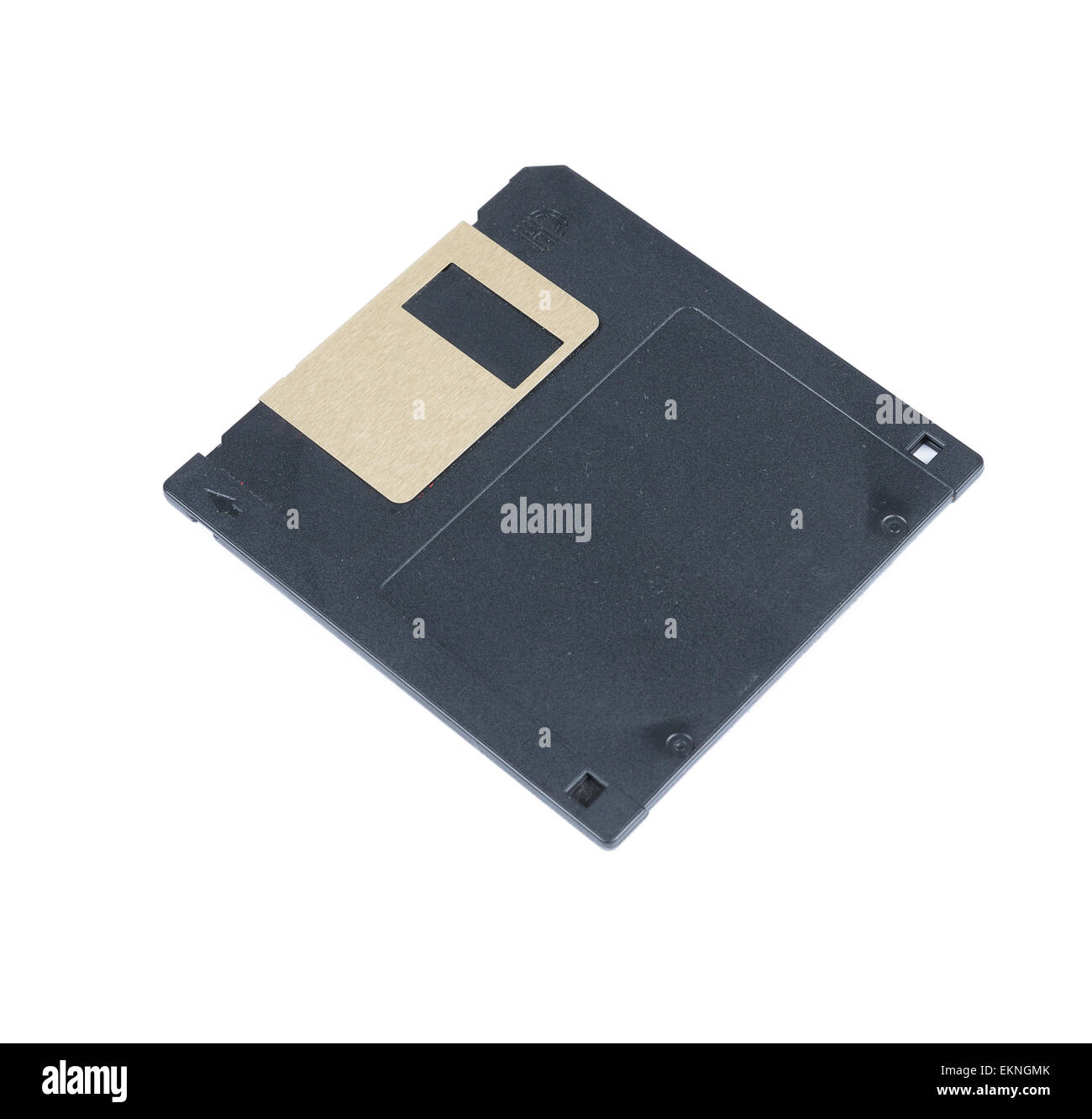 Black Floppy Disc Isolated on white Stock Photo Alamy