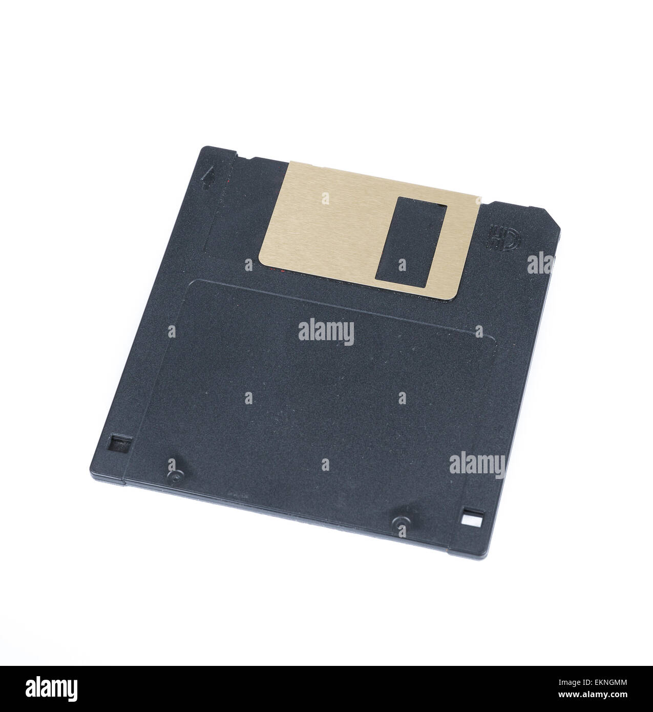 Black Floppy Disc Isolated on white Stock Photo Alamy