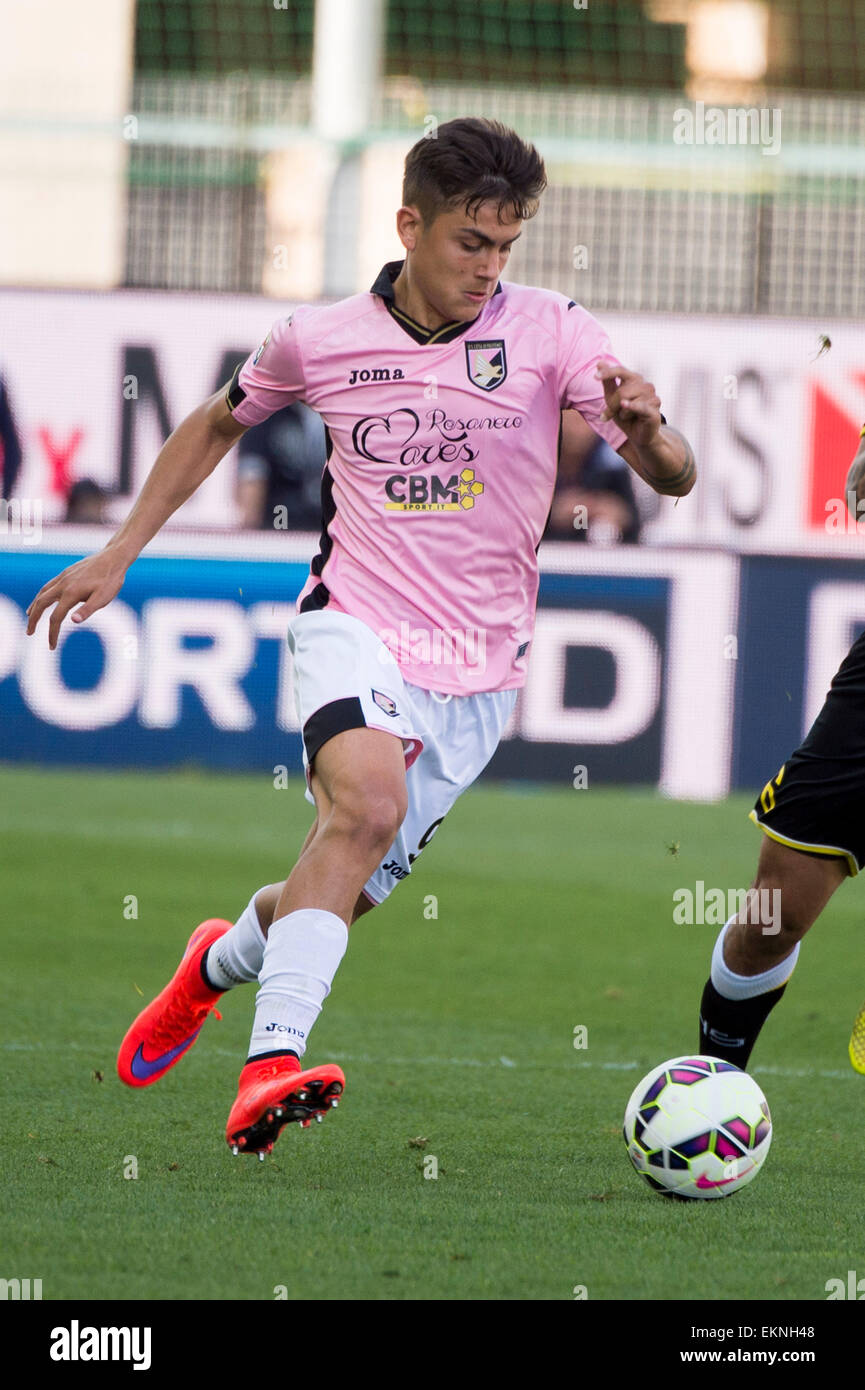 Udine, Italy. 12th Apr, 2015. Paulo Dybala (Palermo) Football/Soccer :  Italian "Serie A" match between Udinese