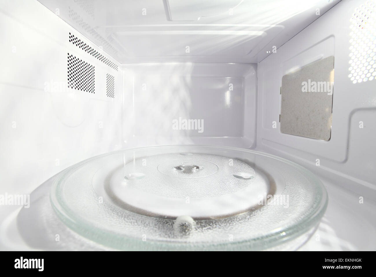Inside of microwave Stock Photo Alamy