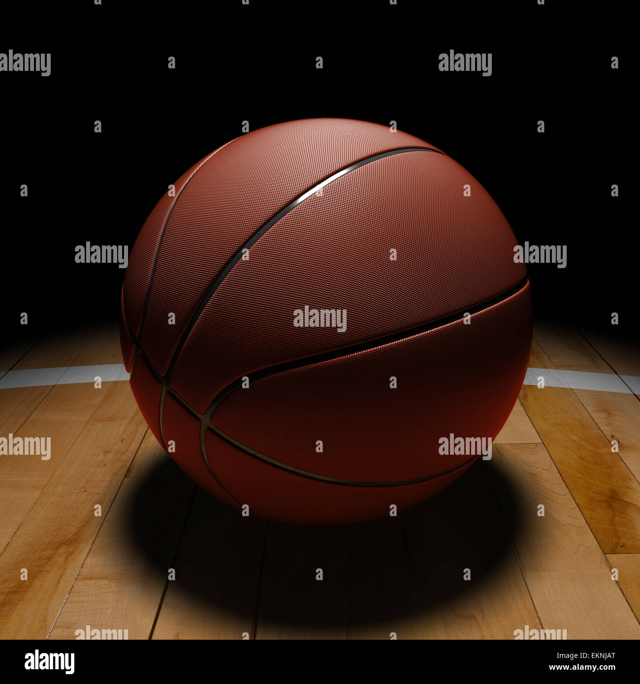 Basketball with Dramatic Light Stock Photo Alamy