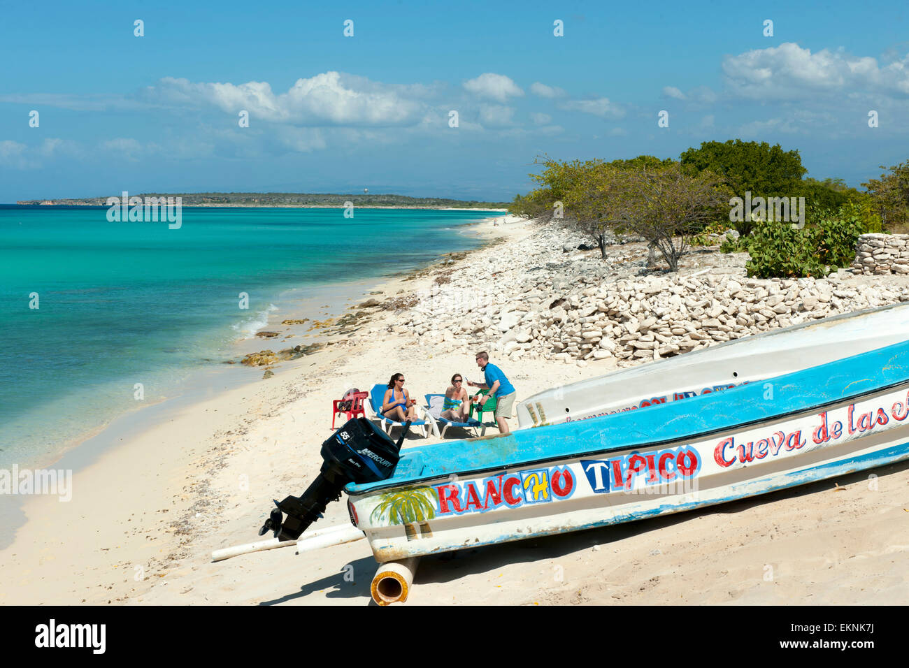 Dominikanische Republik, Südwesten, Halbinsel Baoruco, Cabo Rojo, Bahia de los Aquilas Stock Photo