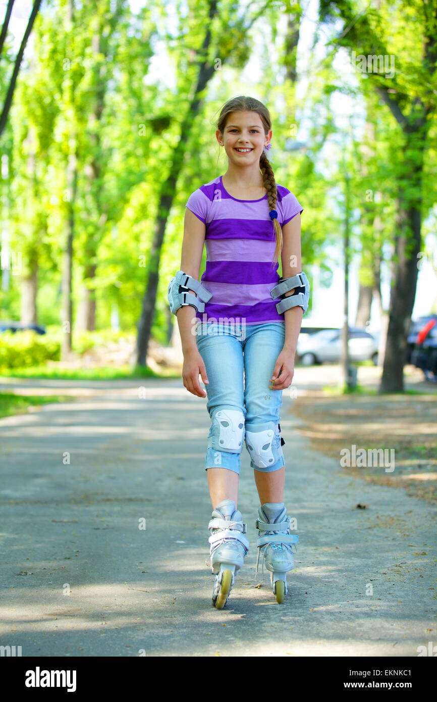 roller skate girl Stock Photo - Alamy