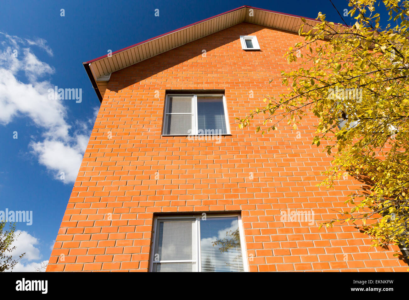 Brick House facade Stock Photo Alamy