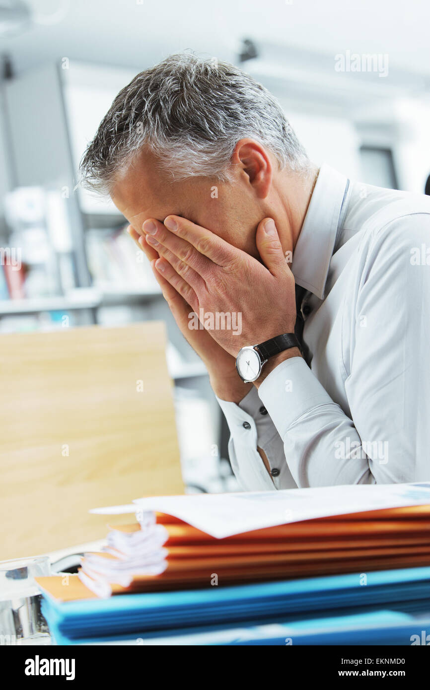 Office worker under stress hi-res stock photography and images - Alamy