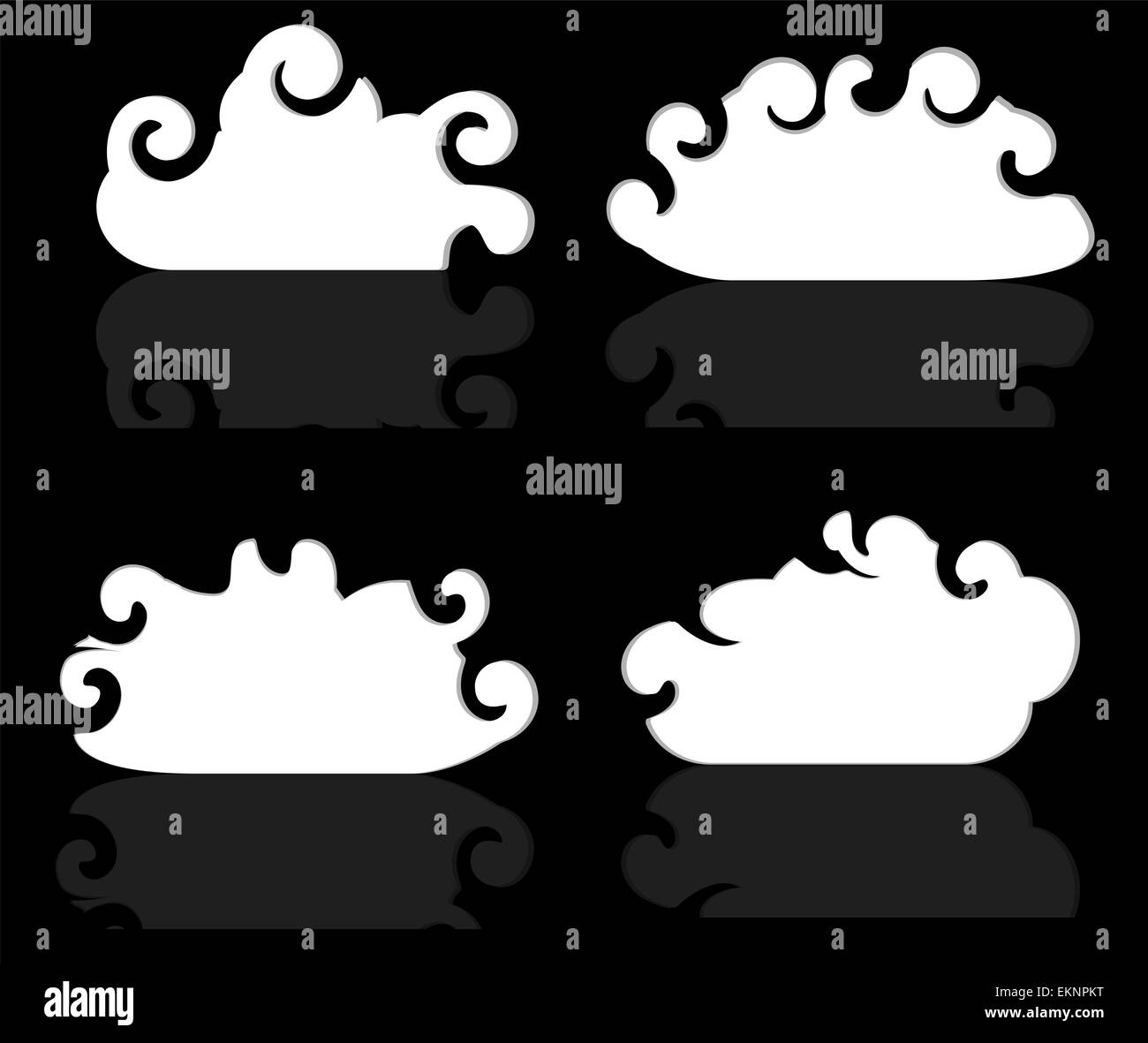 Speech bubbles exclamation Black and White Stock Photos & Images - Alamy