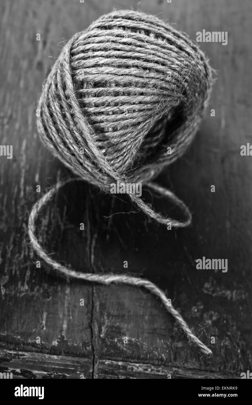 Rope and string Black and White Stock Photos & Images Alamy