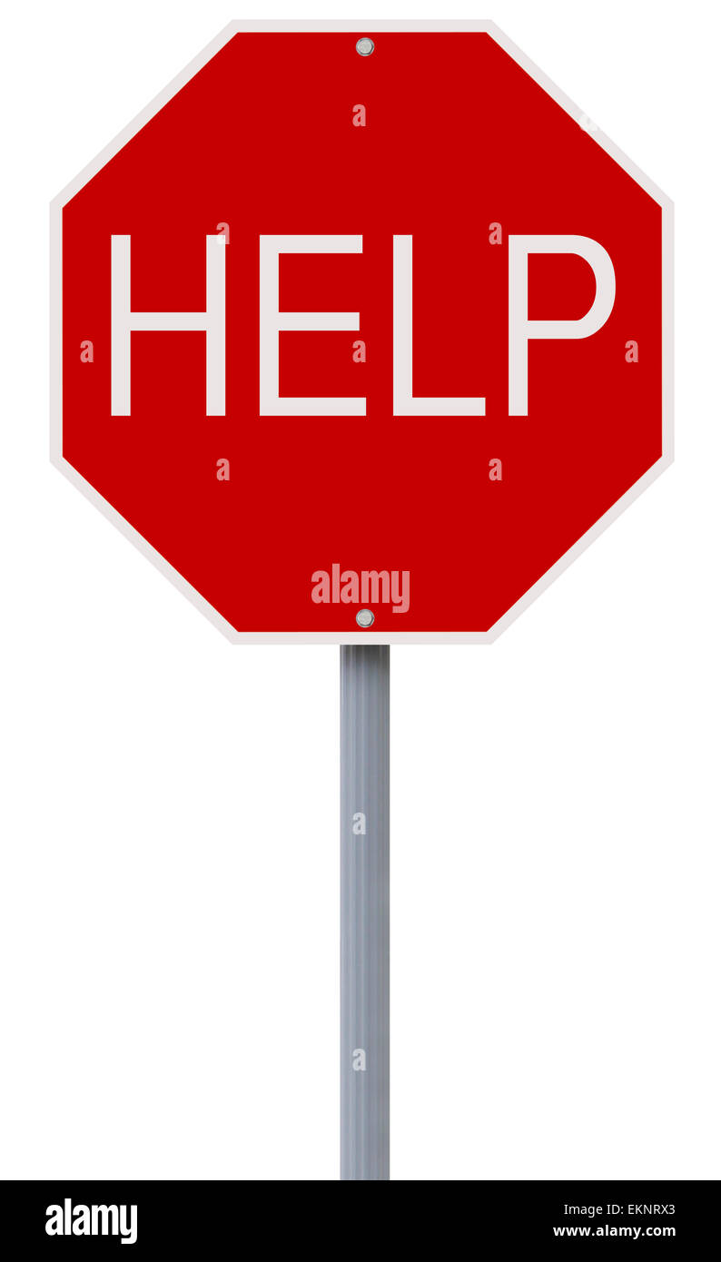 Help conceptual hi-res stock photography and images - Alamy