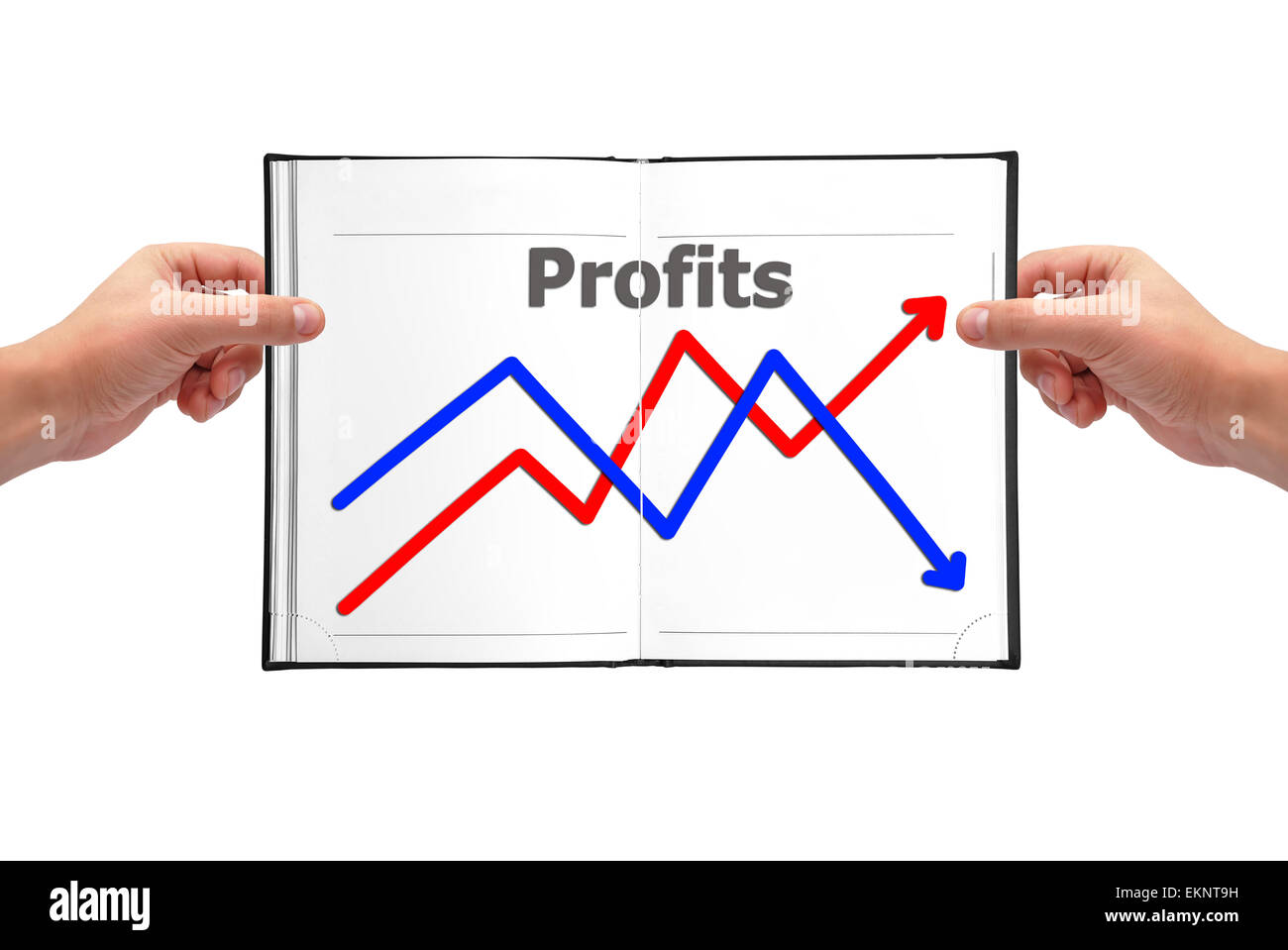 graph in book Stock Photo Alamy
