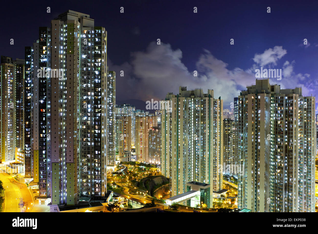 Apartment building in Hong Kong Stock Photo - Alamy