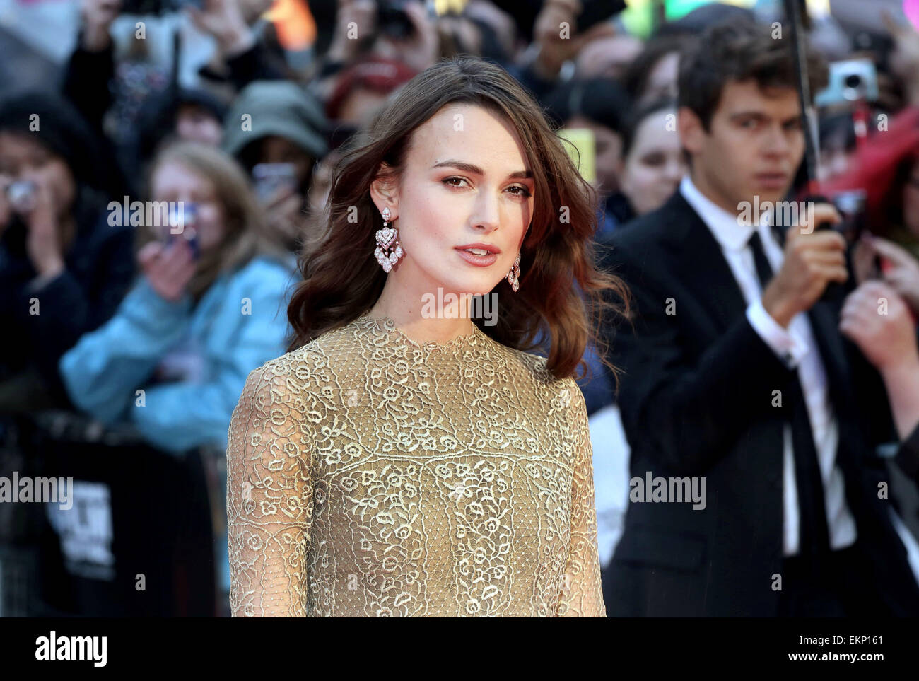 LFF: The Imitation Game premiere - Arrivals  Featuring: Keira Knightley Where: London, United Kingdom When: 08 Oct 2014 Stock Photo