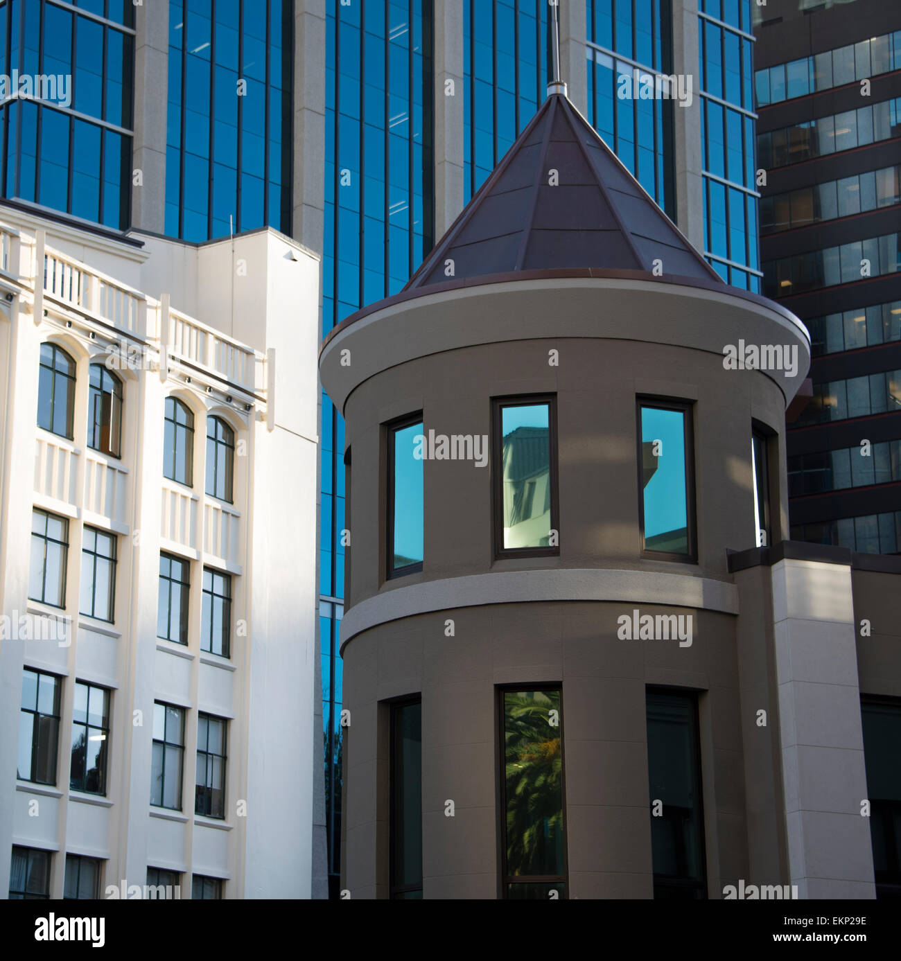 Auckland architectural styles, north island, New Zealand. Stock Photo