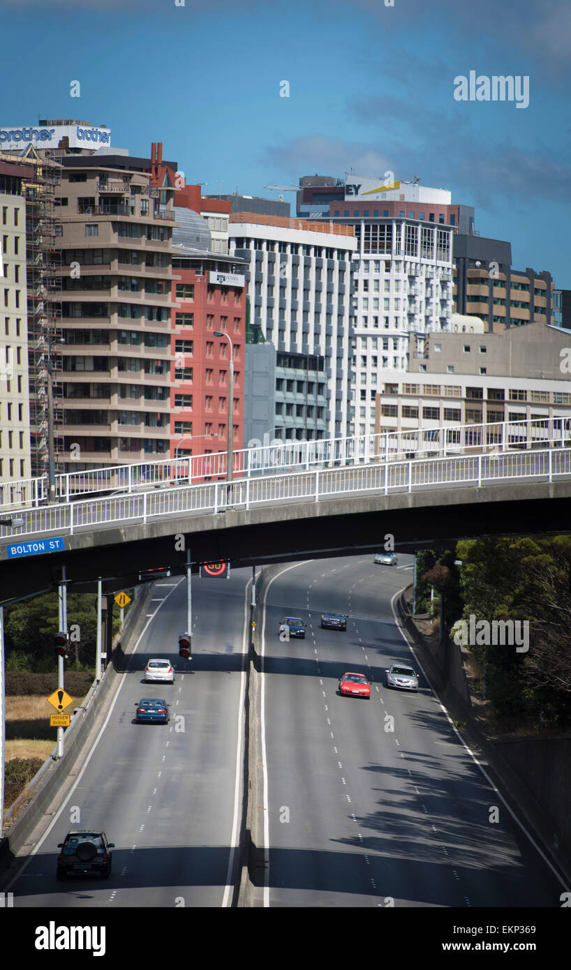 Wellington ring road, north island, New Zealand Stock Photo Alamy