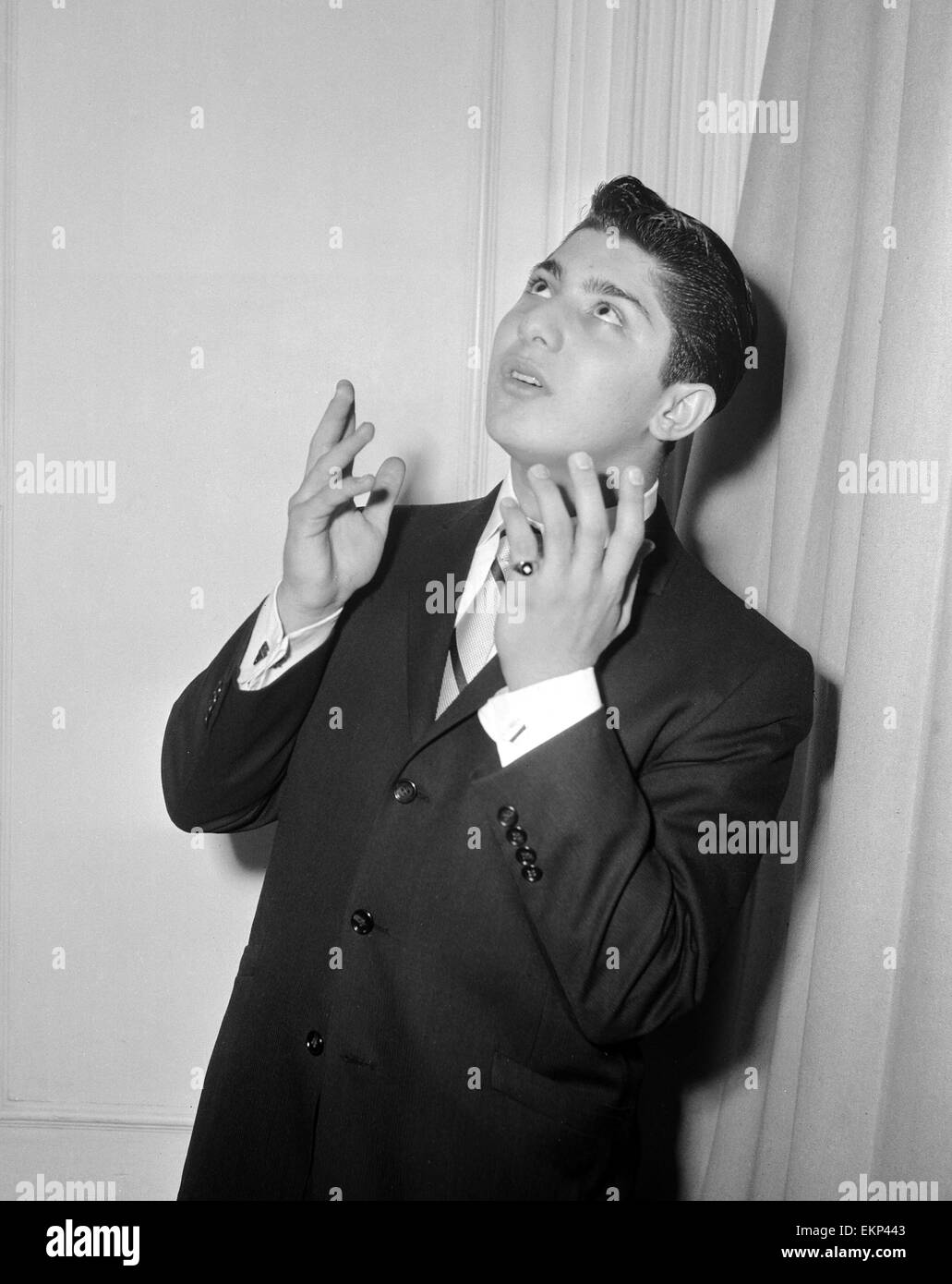 Sixteen year old Canadian singer songwriter Paul Anka pictured on