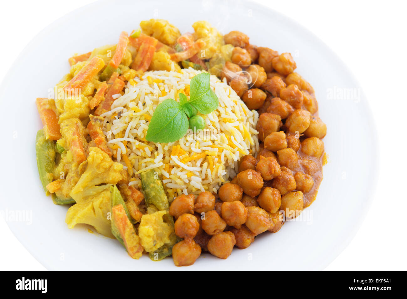 Vegetarian biryani rice Stock Photo - Alamy