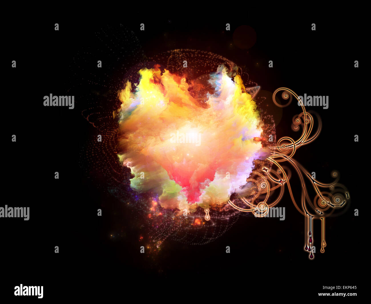Lights of Design Nebulae Stock Photo - Alamy