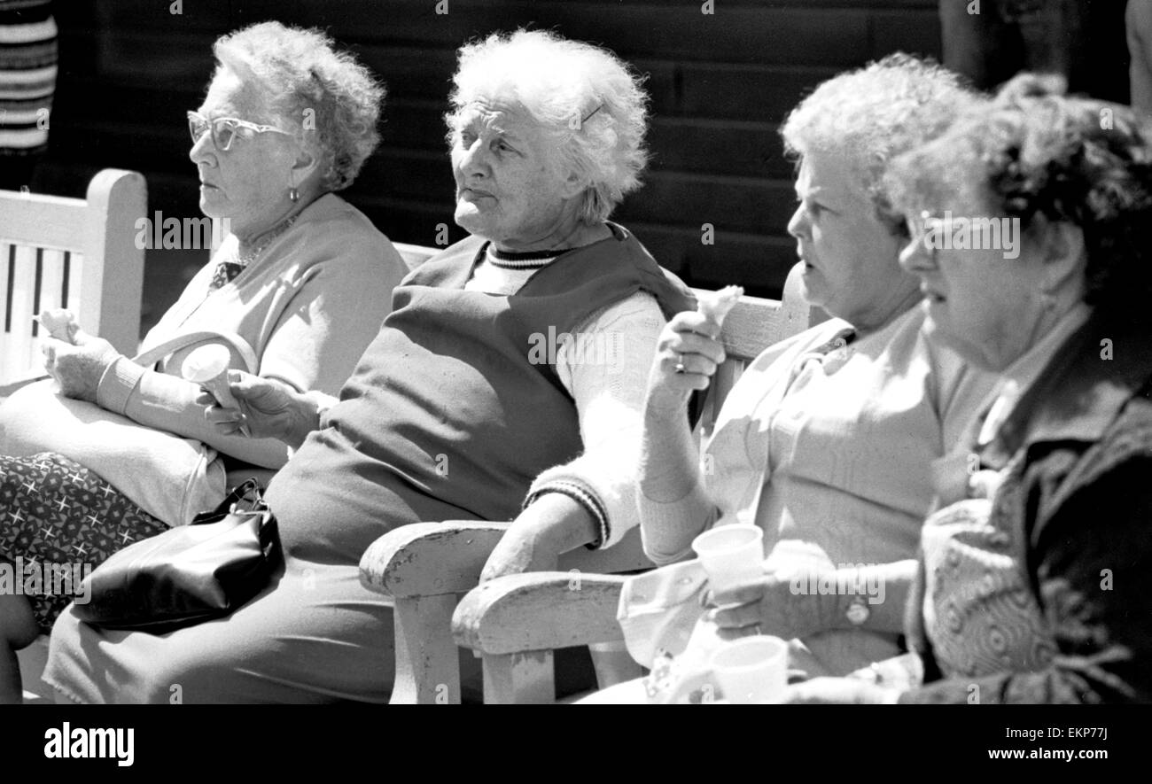 Old women eating ice cream Black and White Stock Photos & Images Alamy