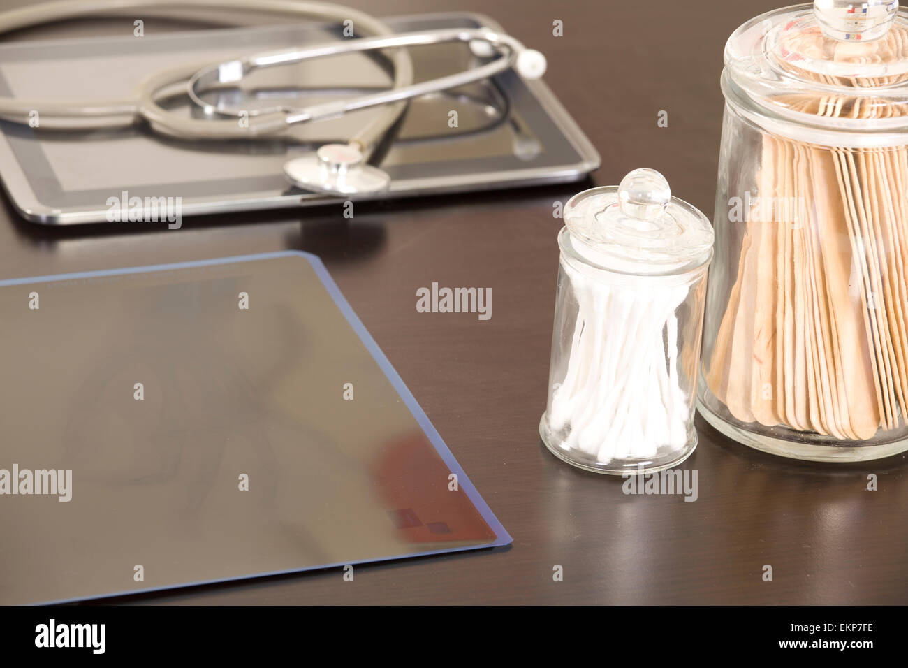Doctor workplace with digital tablet and stethoscope Stock Photo - Alamy