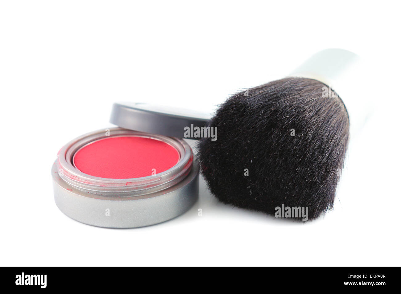 Makeup and Brush Stock Photo