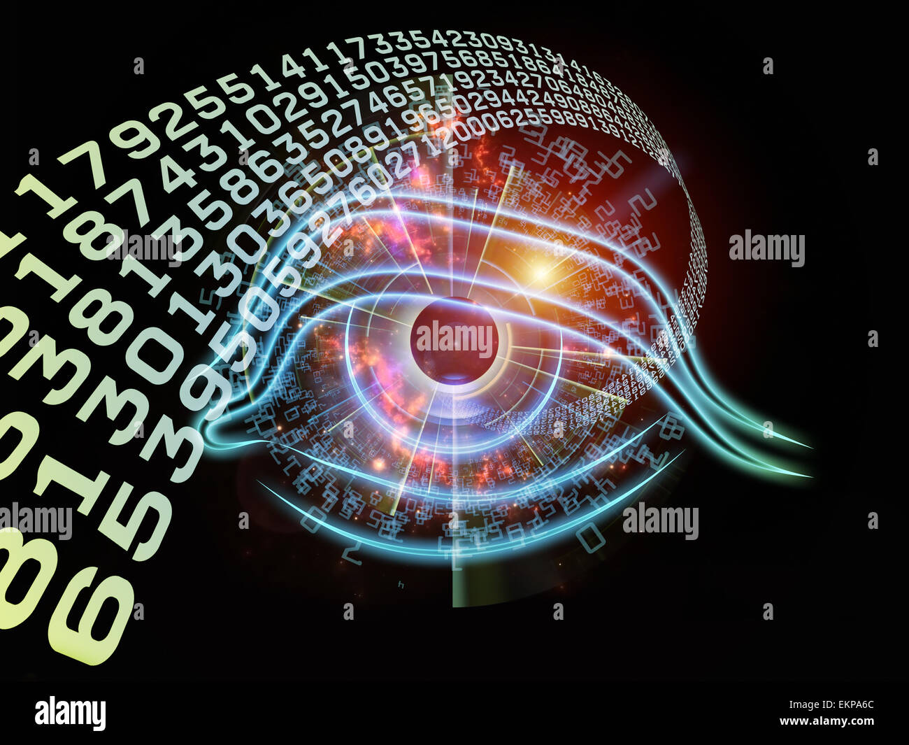 Eye of digital progress Stock Photo Alamy