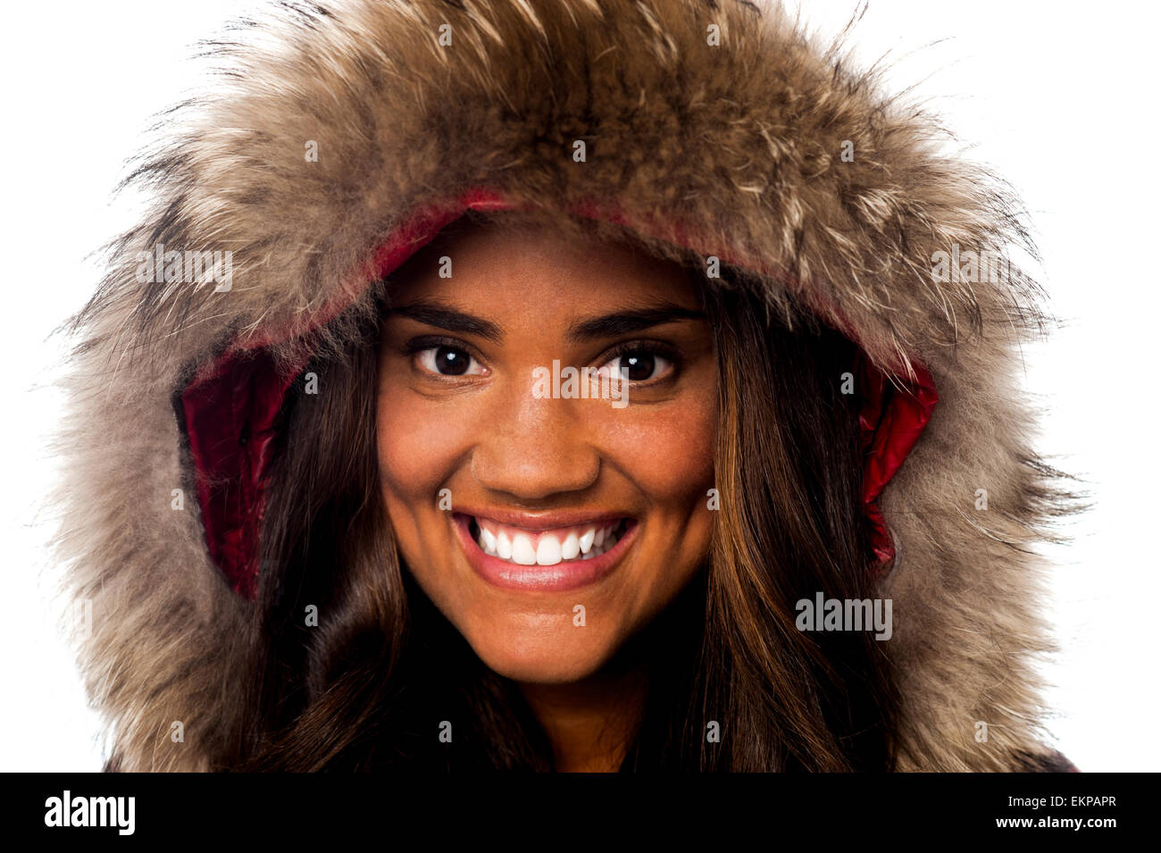 African woman wearing coat fur hi-res stock photography and images - Alamy
