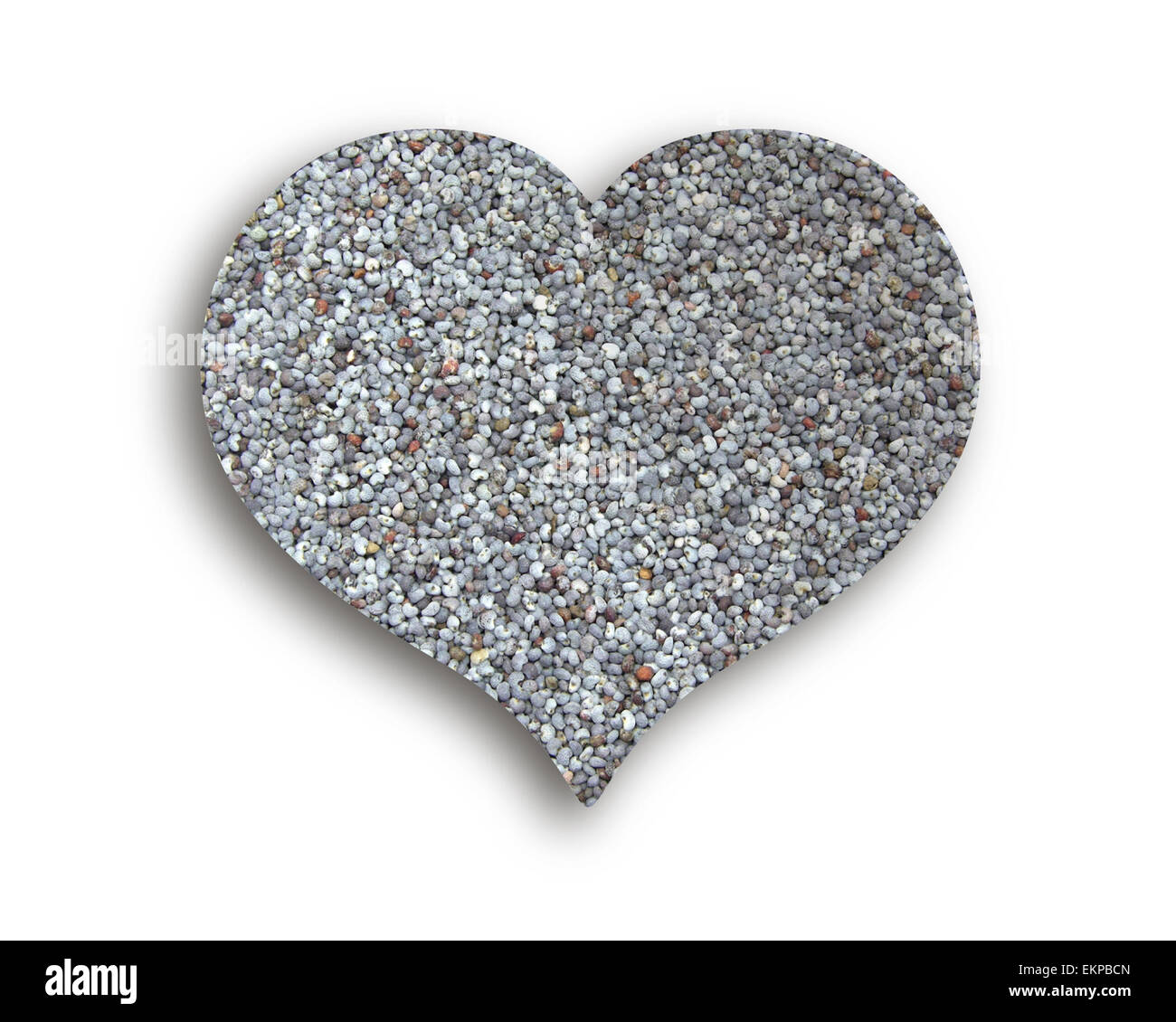 Heart of poppy seeds Stock Photo Alamy