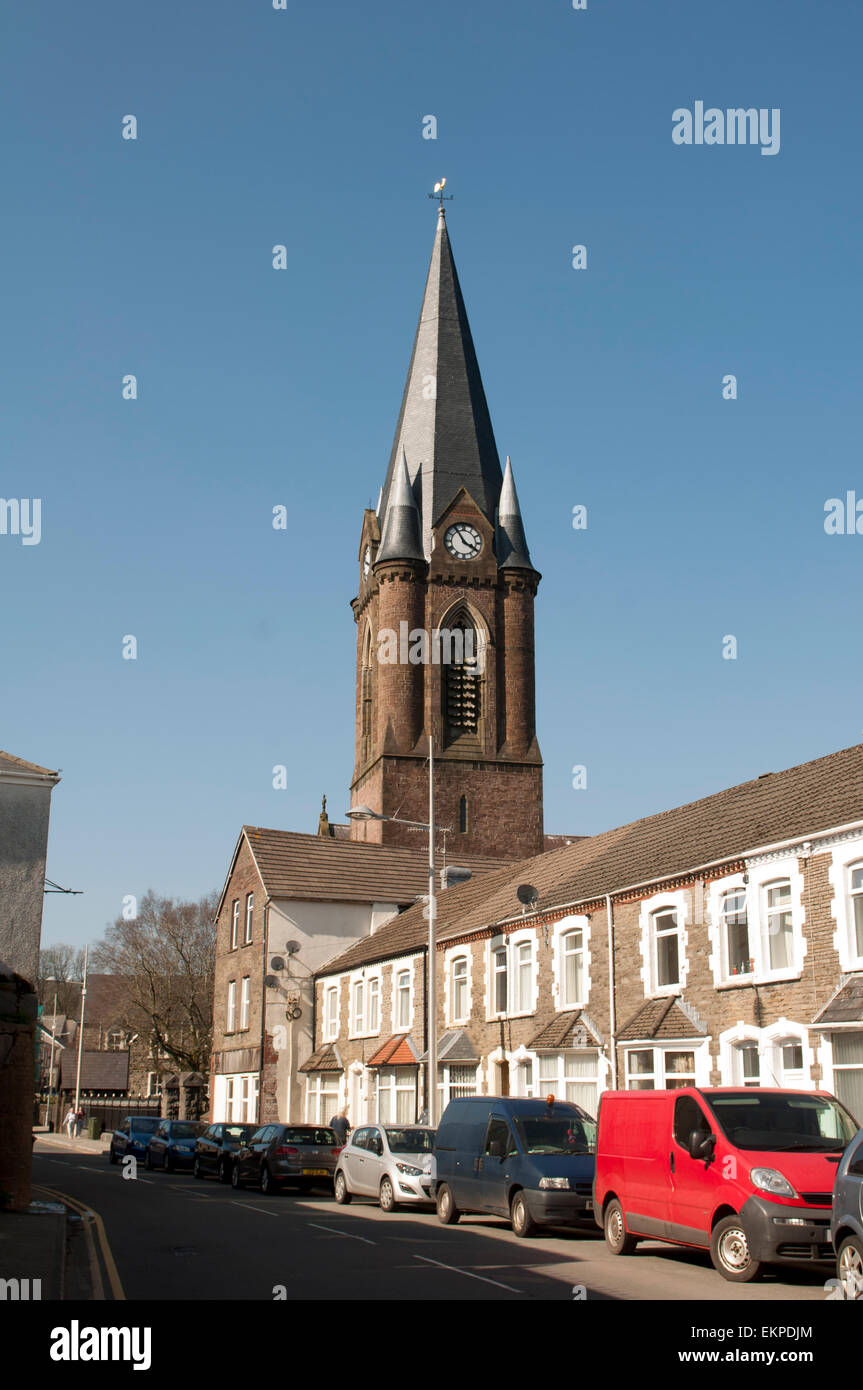 Christ Church, Ebbw Vale, Blaenau Gwent, Wales, UK Stock Photo