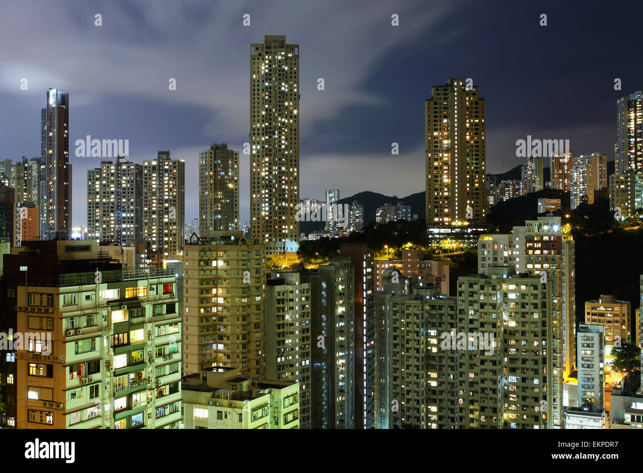Apartment building in Hong Kong Stock Photo - Alamy