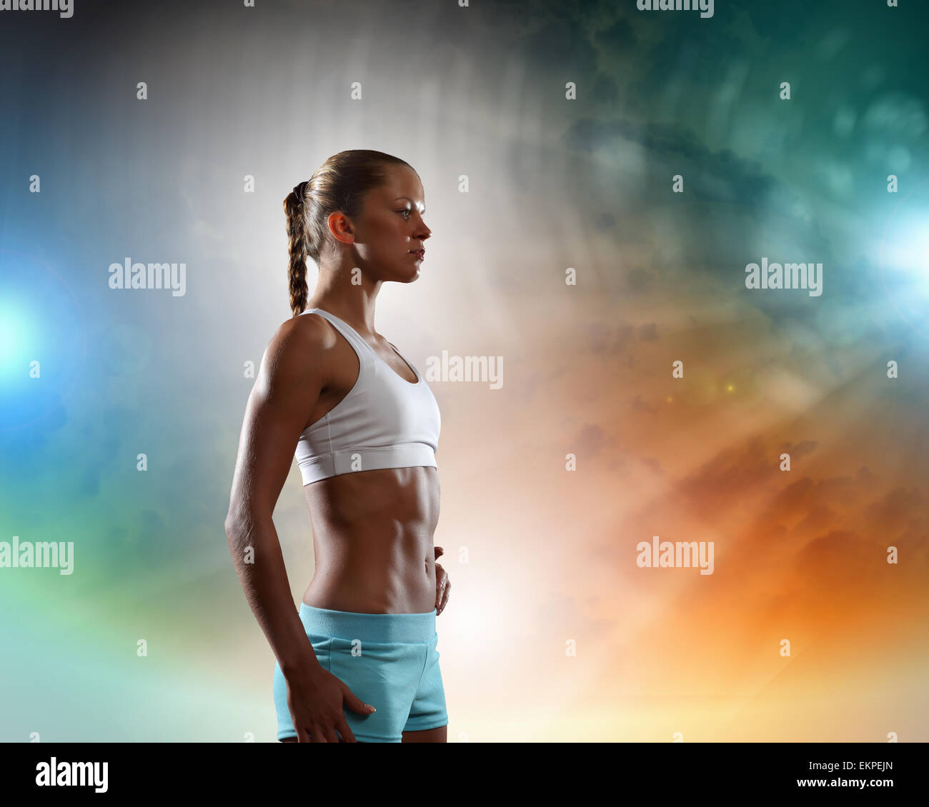 Image athletic young woman hi-res stock photography and images - Alamy