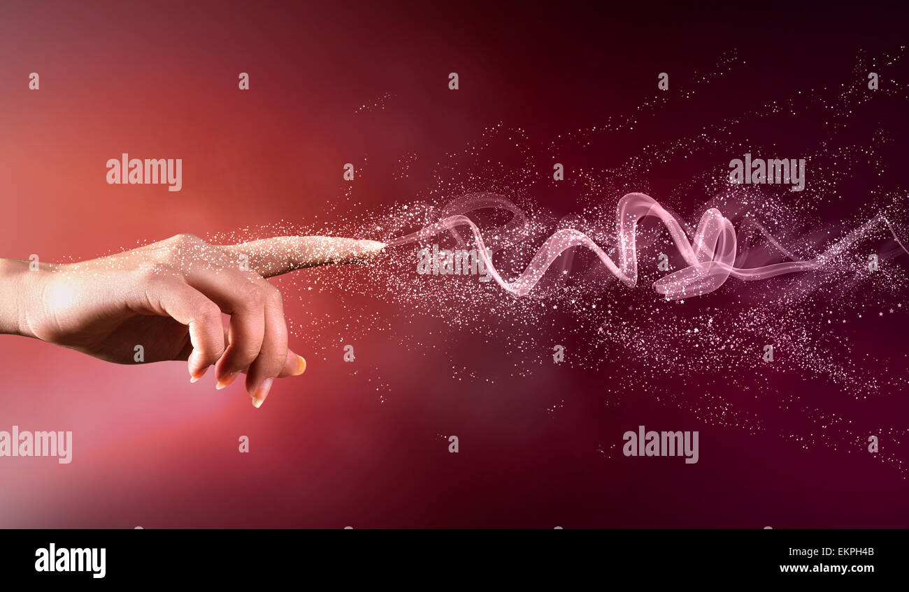 magical hands conceptual image Stock Photo - Alamy