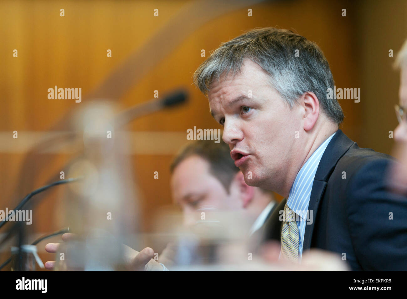 Hustings event, Edinburgh Michael Moore MP (Liberal Democrats), former Secretary of State for Scotland Stock Photo