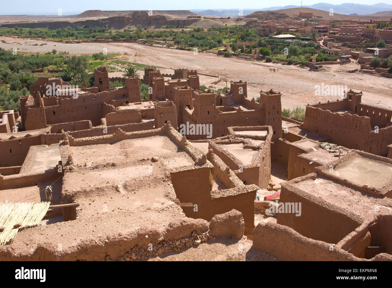 Ait Benhaddou - fortified city on the route between the Sahara Desert and Marrakech in Morocco Africa Stock Photo