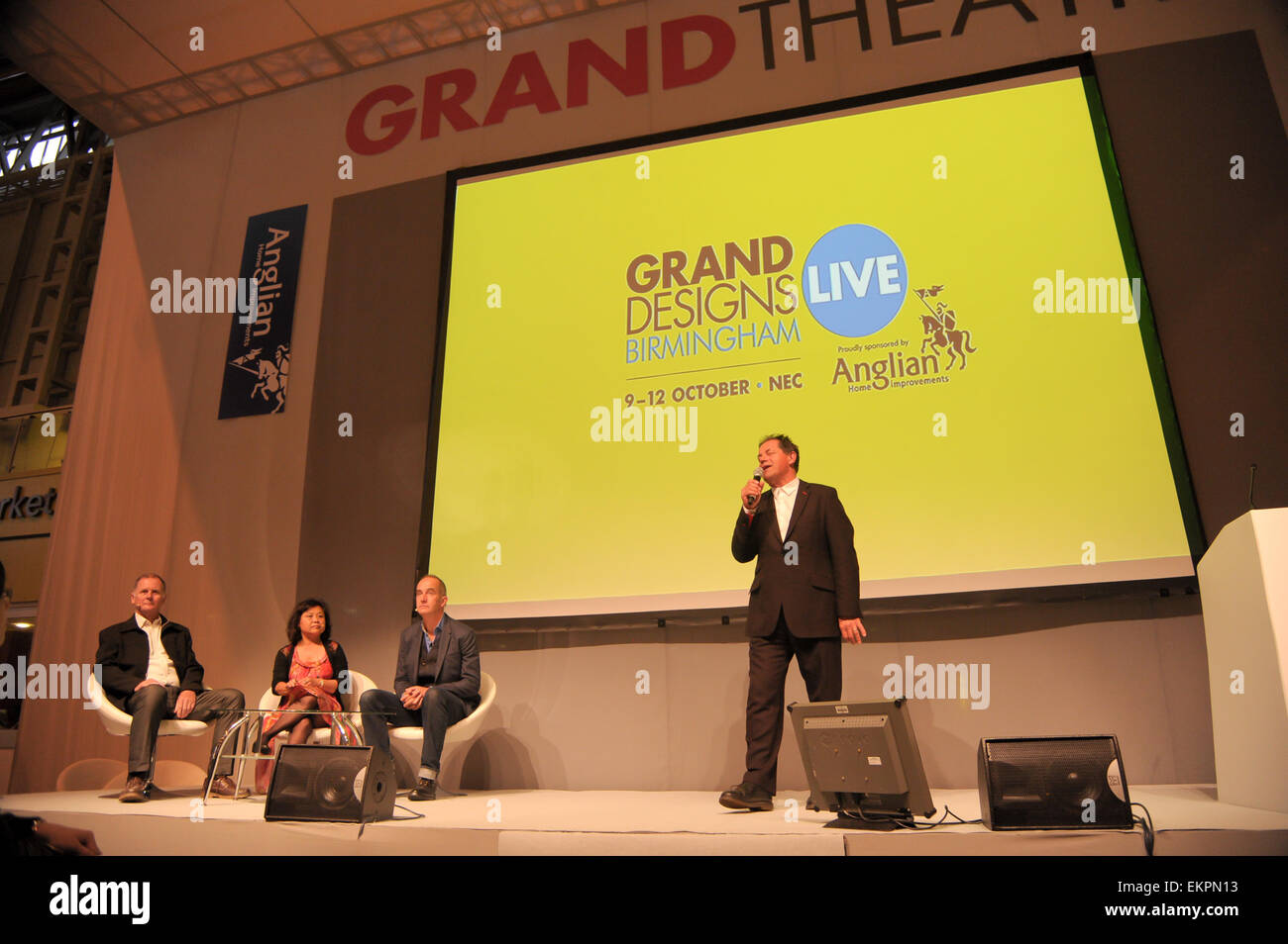 Kevin McCloud opens Grand Designs Live 2014 at Birmingham NEC  Featuring: Kevin McCloud Where: Birmingham, United Kingdom When: 09 Oct 2014 Stock Photo