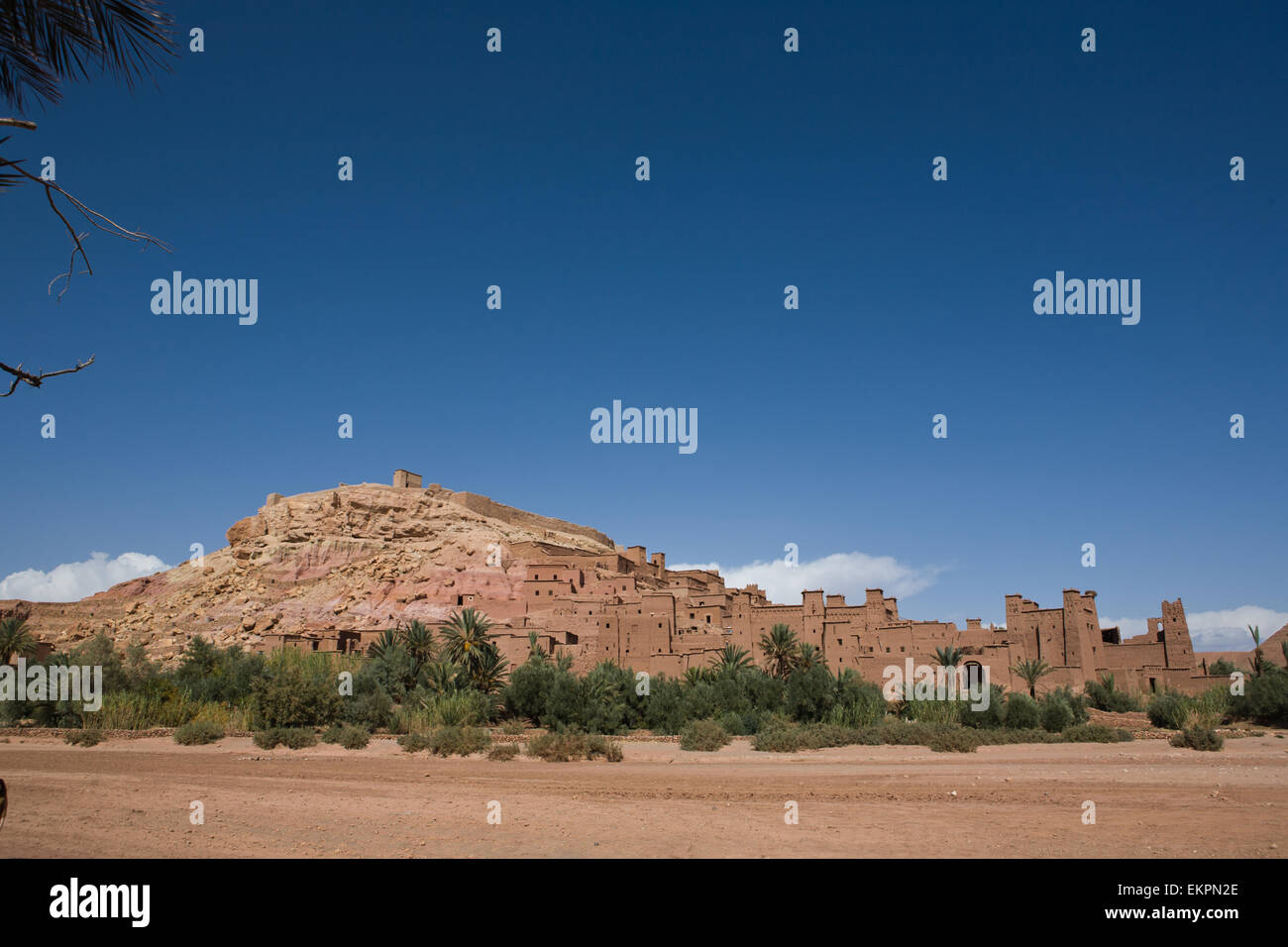 Ait Benhaddou - fortified city on the route between the Sahara Desert and Marrakech in Morocco Africa Stock Photo