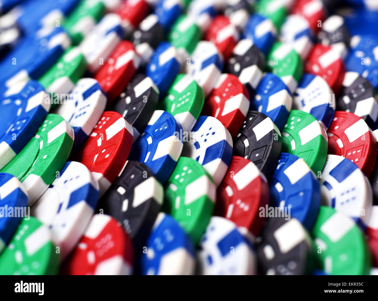 many color poker chips background Stock Photo Alamy