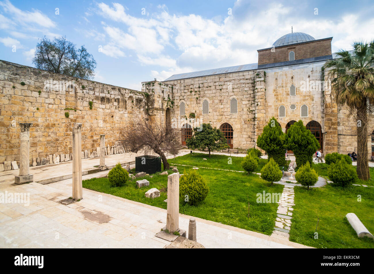 Isa Bey Mosque Courtyard, Selcuk, İzmir Province, Aegean Region, Turkey Stock Photo