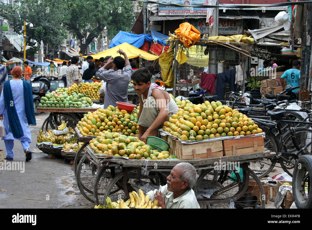 Fruit Market, New Delhi, India Stock Photo Alamy