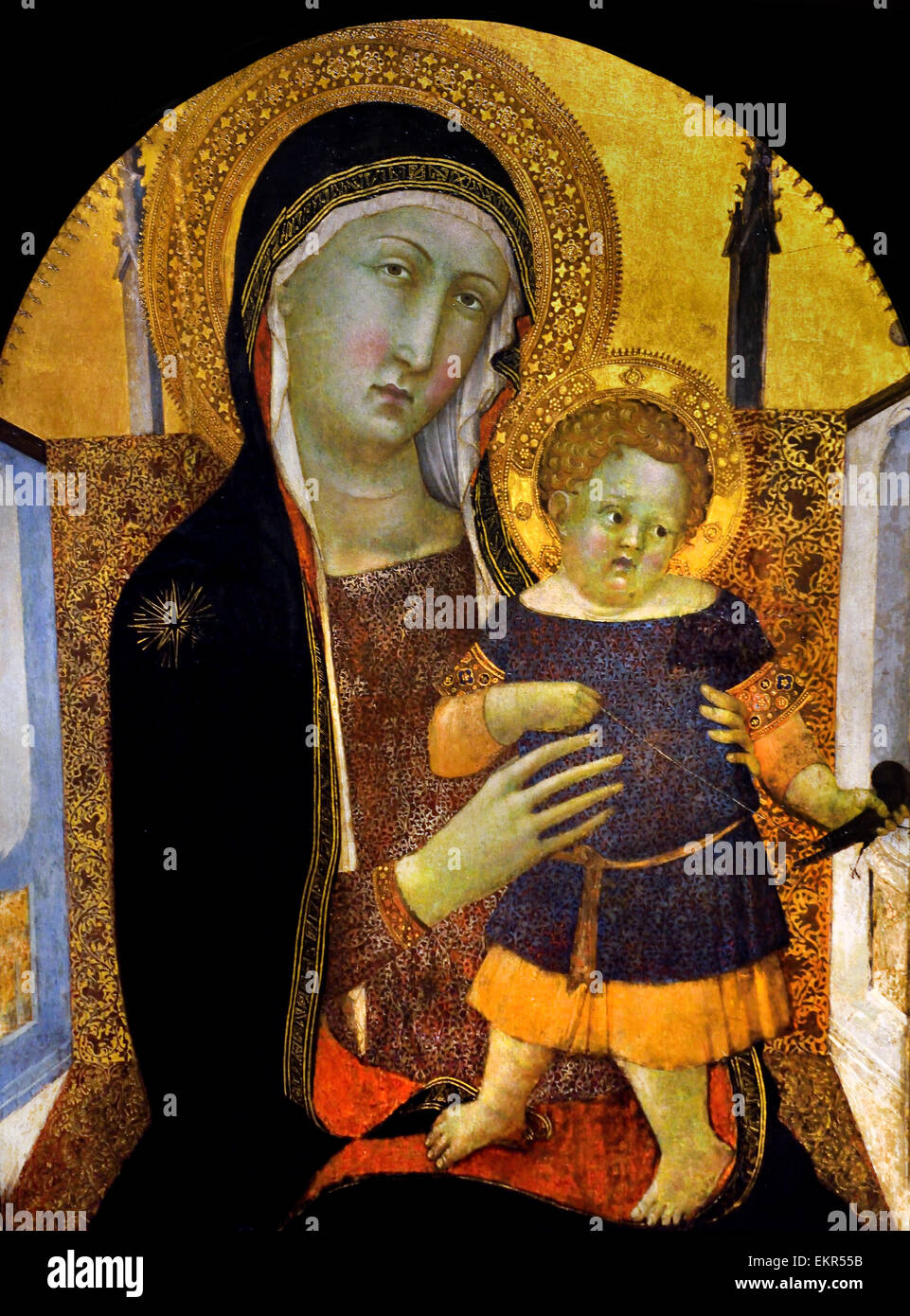 Madonna and Child on a Throne 1370 Bartolomeo Bulgarini (1300-1310 ...